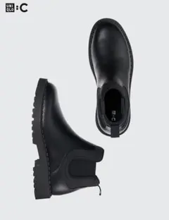 UNIQLO C サイドゴアブーツ ブラック26センチ