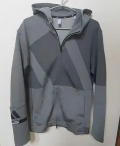 adidas グレー フード付きジャケット xl
