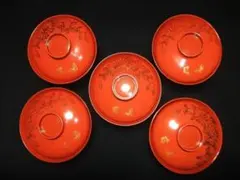 輪島塗り漆器 蓋つき椀✕6 朱塗り花柄 能登半島地震・奥能登豪雨チャリティ 輪島塗り漆器 蓋つき椀✕6 朱塗り花柄 能登半島地震・奥能登豪雨