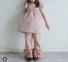 新品未使用　softchees しまむら フリルレースパンツ　120センチ