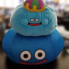 ドラゴンクエスト　おおきなメッシュタイプぬいぐるみ　スライム　キングスライム