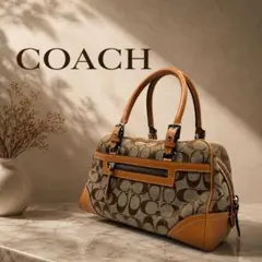COACH ハンプトンズ キャリーオール ショルダーバッグ ターンロック