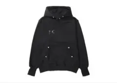Thug Club サグクラブ フレイム パーカー ジップアップ レザーロゴ S