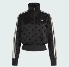 adidas　サテン水玉TTトラックトップ　black