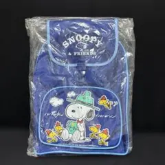 スヌーピー バッグ ネイビー当時物レトロ未使用日本製1958〜1965 レア札付