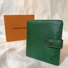 LOUIS VUITTON エピレザー 二つ折り財布 グリーン