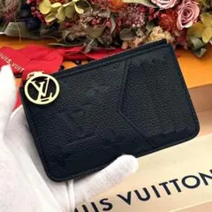 ルイヴィトン☆アンプラント新品カードケース黒モノグラムM13695ポルト