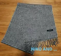 NIKO AND... チェック柄マフラー