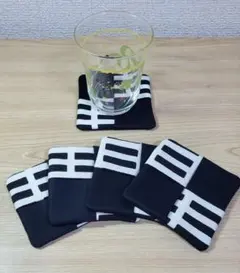 コースター 5枚セット モノトーン