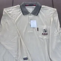 St.Scott メンズ ポロシャツ 5Lサイズ ベージュ