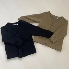 BABYDOLL カーディガン 100cm ブラック・カーキ2点