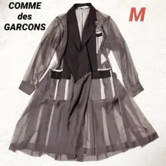 ✨美品✨ COMME des GARCONS ワンピース　長袖　シースルー　Mのサムネイル