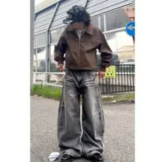 yolo design jacket 短丈 フルジップ y2k