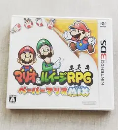 ニンテンドー3DS マリオ＆ルイージRPG ペーパーマリオMIXソフト美品