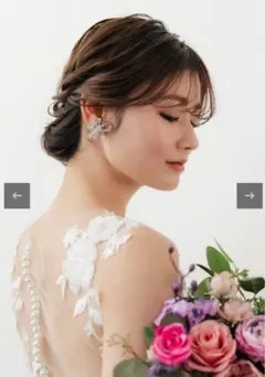 Bride me ウェディングジュエリー リボンモチーフピアス