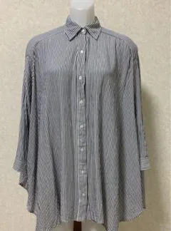 MELROSE CLAIRE メルローズクレール　ストライプシャツ　M 美品のサムネイル