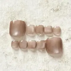 【現品】 フットネイル チップ 10枚セット マグネット ベージュ系 03 単色