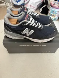 New Balance 990 v3 USA製 ネイビー スニーカー 28