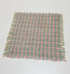 【一点物】手織り　敷物　　コースター　花瓶敷　ミニマット　ハンドメイド