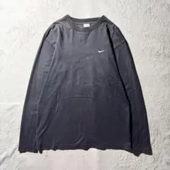 【Y8647】.NIKE 長袖Tシャツ　サイズL ネイビー