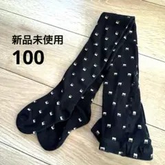 新品未使用　ZARA Girls タイツ　100 4歳　冠　黒
