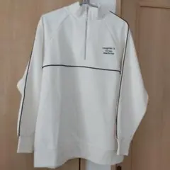 ハニーズ　COLZA　ホワイト ハーフジップ スウェット　L
