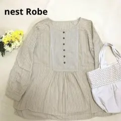 美品　ネストローブ　ストライプブラウスシャツのサムネイル