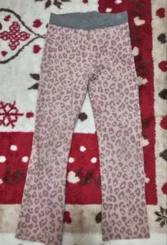 ヒョウ柄 ピンク ロングパンツ 120センチ