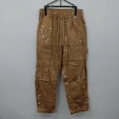 (10)INHERIT ペイント加工 ワークパンツ ブラウンのサムネイル