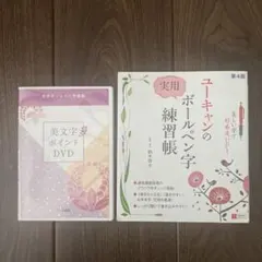 ユーキャン 実用ボールペン字練習帳と美文字ポイントDVDセットのサムネイル