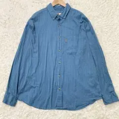 ウールリッチ ボタンダウンシャツ 90s コットン ブルー チェック ピスネーム