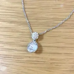 Swarovski ダブルストーン ネックレス【箱無し】