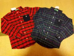 新品タグ付　キッズ　ネルシャツ　130