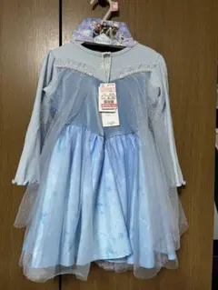 エルサ　ドレス　ケープ　セット　90cm しまむら　なりきり