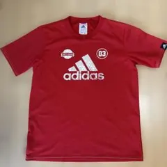 adidas アディダス Tシャツ レッド 160