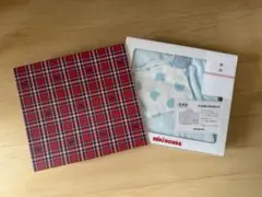 ミキハウス バスポンチョ フード付きタオルセット 水色