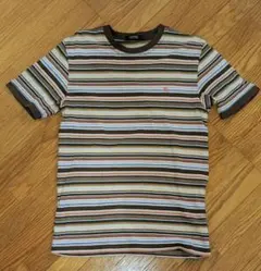 【美品】BURBERRY　BLACK LABEL　ストライプ Tシャツ