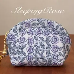 同梱で送料込み★W8 ハンドメイドポーチ リバティタナローン スリーピングローズ