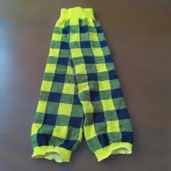 キッズチェック柄レッグウォーマー