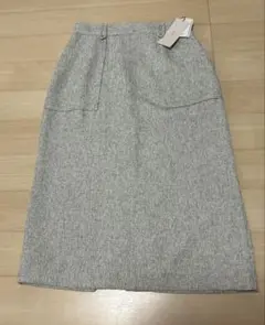 index ロングタイトスカート グレーのサムネイル