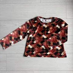 スカラップ模様 長袖カットソー