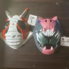 仮面ライダーお面2点　新品