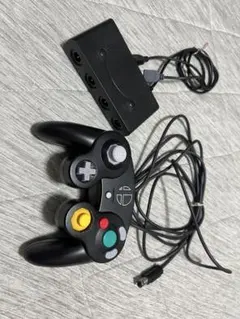 ゲームキューブ コントローラ スマブラブラック 接続タップ セット