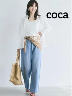 k0436 coca ガーゼシャツ ホワイト