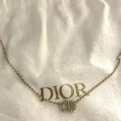 Clair D Lune ネックレス　メタル & クリスタル　ディオール
