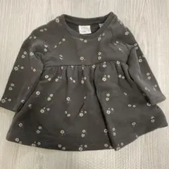 ZARA 花柄長袖 チュニック トレーナー 74cm