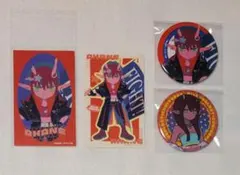 ミルキーサブウェイ　アカネ　缶バッジ　ステッカー　ラウンドワン　ミルサブ