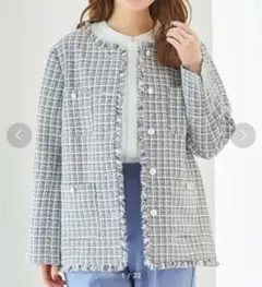 GLACIER　グラシア　ツイードジャケット　美品　LL　フォーマル