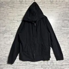 ユニクロ　UNIQLO 黒 フルジップパーカー　レディース　トップス　XLサイズ