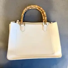バック オフホワイト 竹取っ手のサムネイル